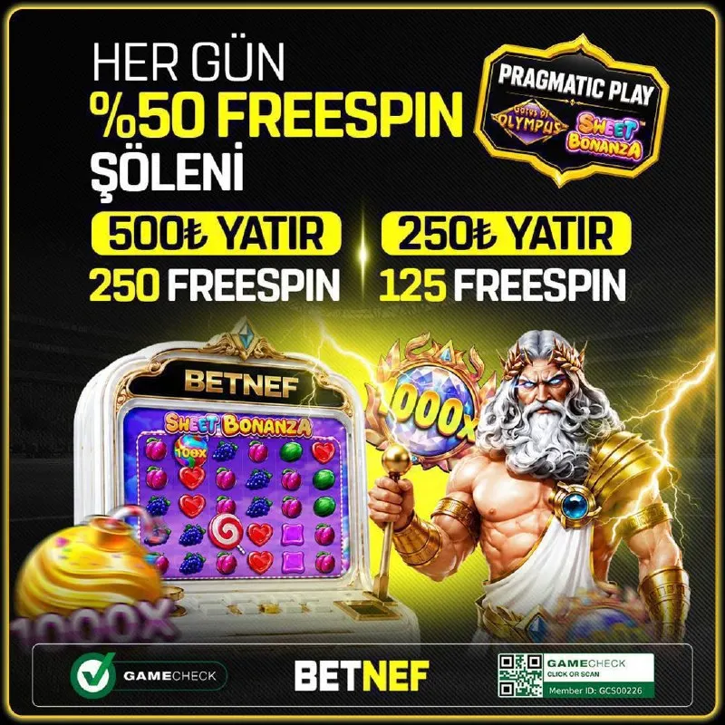 💬 250₺ Yatırım Yapan Üyelerimize 1️⃣⚡️5️⃣ Freespin 💬 500₺ Yatırım Yapan Üyelerimize…