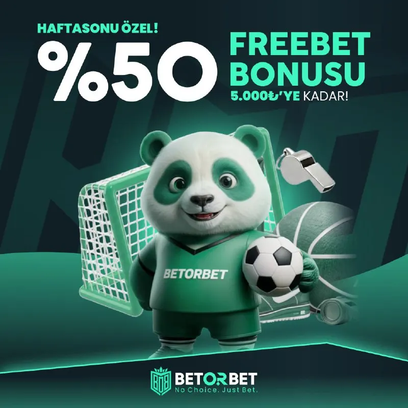 🌟 %50 HAFTASONU FREEBET BONUSU 🏆 Futbol ve Basketbol'da Sahne Seni Bekliyor 📣 Haftasonu…