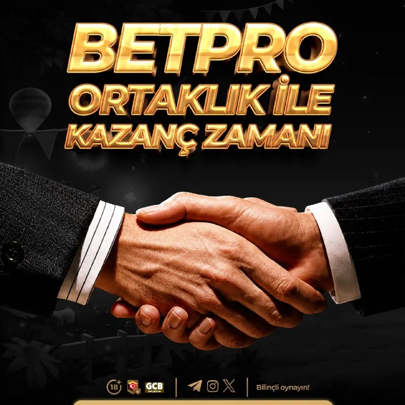 ✨✨✨✨✨✨ ✨✨ BETPRO ORTAKLIK — KAZANÇ ZAMANI ✨ 「 İŞ ORTAĞIMIZ OL — BİRLİKTE KAZAN 」 ✨ ✨ Üye…