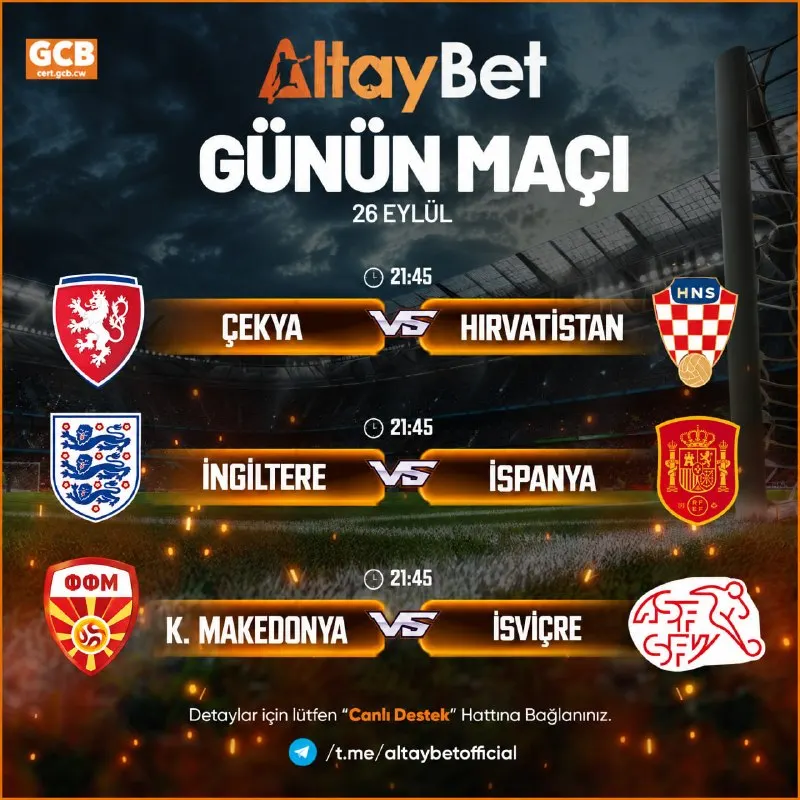 ⚽️ Kazancın Adresi Altaybet'te Günün Maçları! ⚽Spor Bahsini Altay'da yap, Işık Hızı Çekim…