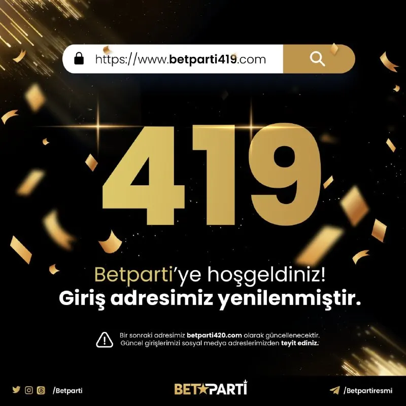 📢 Güncel giriş adresimiz betparti419.com olarak yenilenmiştir! ✅ Her zaman güncel…