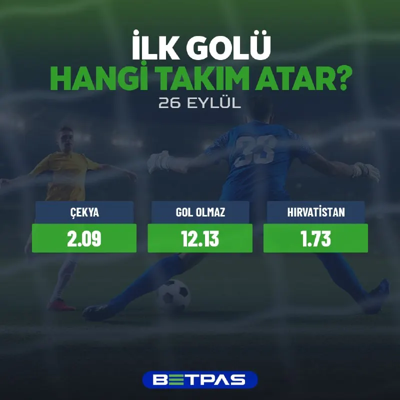 İlk golü hangi takım atar ❓ 🇨🇿 Çekya 2.09 🚫 Gol olmaz 12.13 🇭🇷 Hırvatistan 1.73 En yüksek…