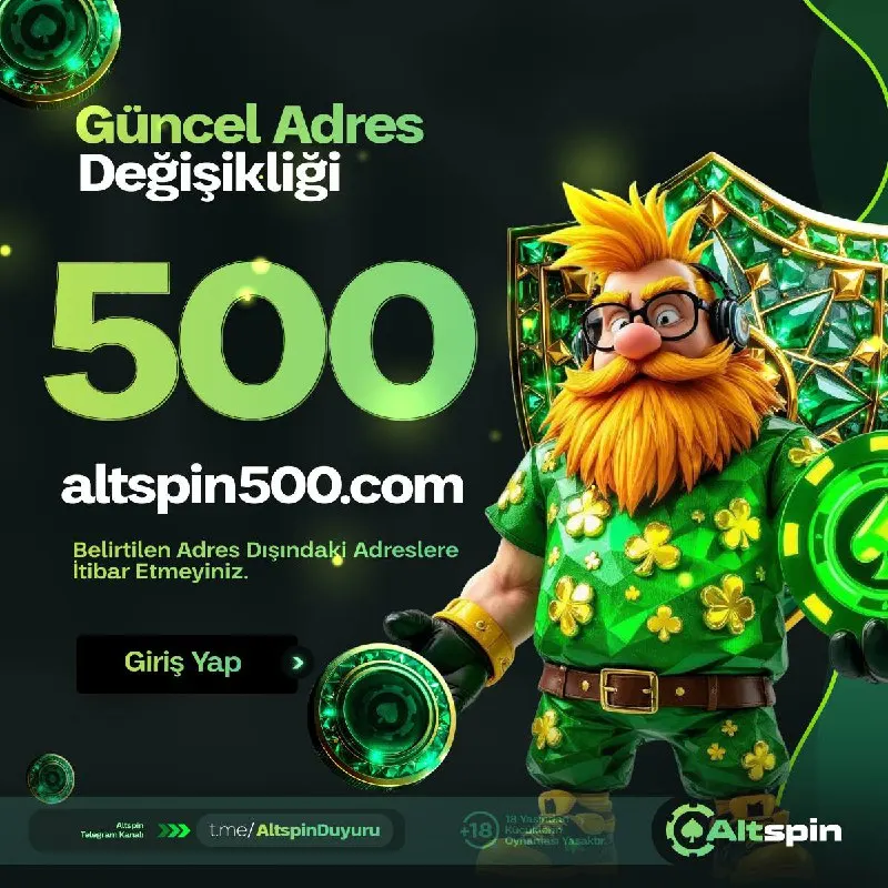 Güncel giriş adresimiz https://altspin500.com/tr olarak güncellenmiştir. Güncel…
