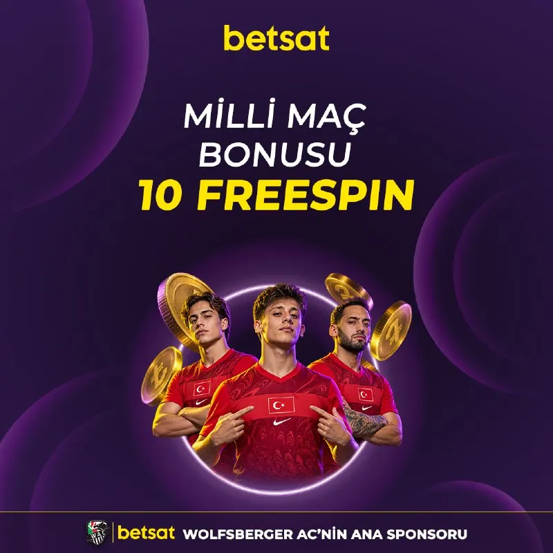 🇹🇷🔥 MİLLİLER OYNADIKÇA FREESPİN BETSAT’TA! ⚽️ Türkiye’nin Uluslar Ligi maçlarında…