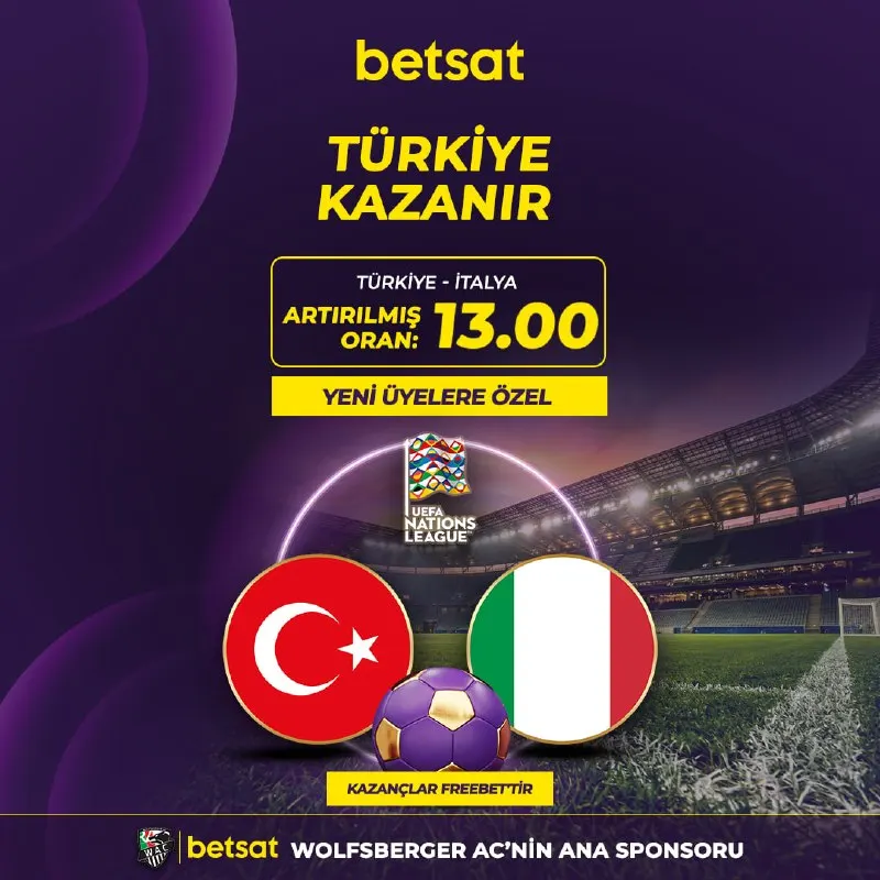 🪄🪄 Betsat'ta avantajlı oranlarla oynama zamanı! 🔝 TÜRKİYE KAZANIR, ⚡️ ÖZEL ORAN…