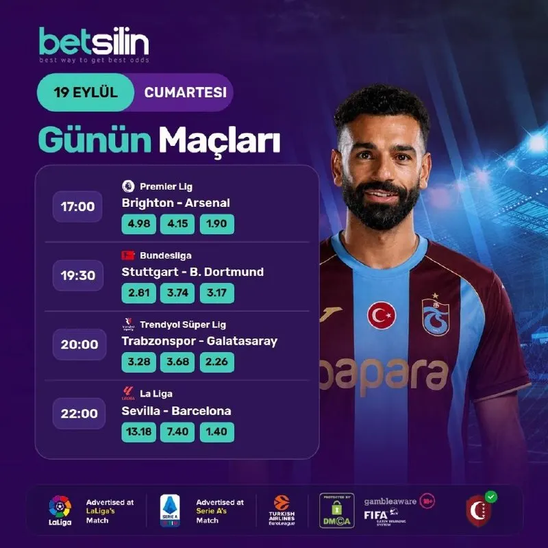 🎯 NEFES KESEN CUMARTESİ HEYECANI BAŞLIYOR! KAZANÇ BETSİLİN'DE! 🚀 ⚽️ 19 EYLÜL CUMARTESİ…