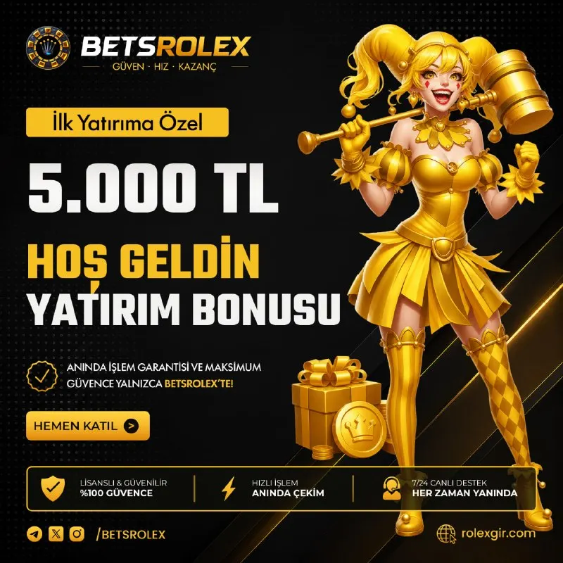 🆕 YENİLERE ÖZEL! 💲 5000₺ HOŞGELDİN BONUSU! 💸 📍 İlk yatırımını yap, 💰 Anında %100’e varan…