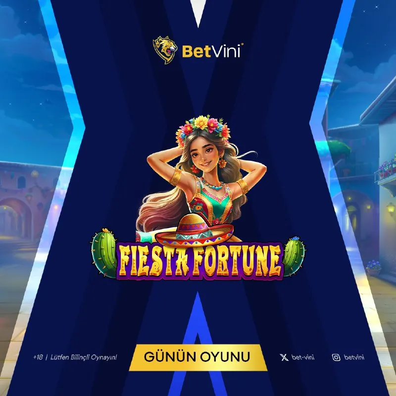🎰 Günün Slotu: Fiesta Fortune! 🌵🎉 Renkli atmosfer, büyük kazanç fırsatları ve sürpriz…