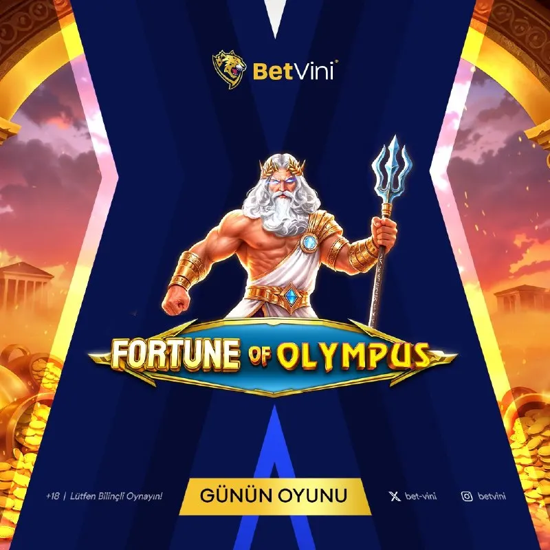 ⚡️ Günün Oyunu: Fortune of Olympus ⚡️ 💰 Tanrıların gücüyle büyük kazançlar seni bekliyor!…