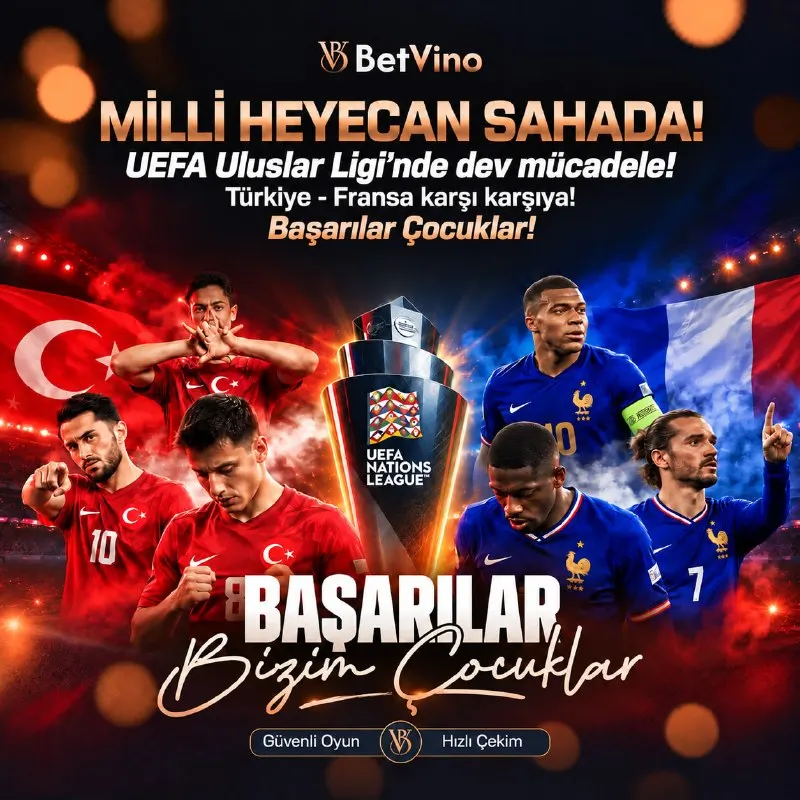 🇹🇷 Milli heyecan sahada, gözler Türkiye - Fransa maçında! 🏆 Milli Takımımız, UEFA Uluslar…