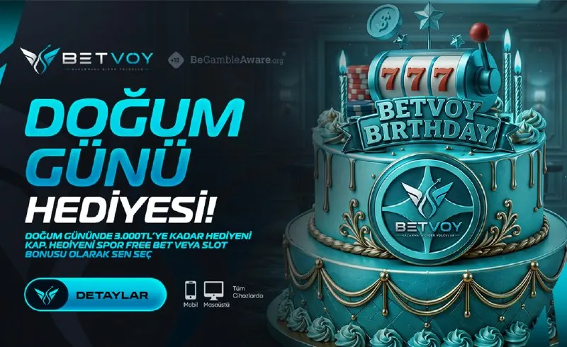 🎂 BETVOY DOĞUM GÜNÜ HEDİYESİ 🎰 Doğum günün Betvoy’da kutlanır! Hediyeni Spor Free Bet ya…