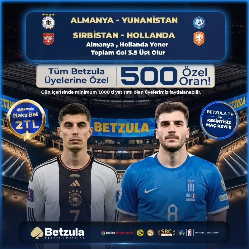 🆗 BetZula Üyelerine Yakışır Tam 😀😀😀 Oran Sahada! 🆒 500 ÖZEL ORAN 🆒 ⚡️☄️☄️☄️☄️☄️⚡️