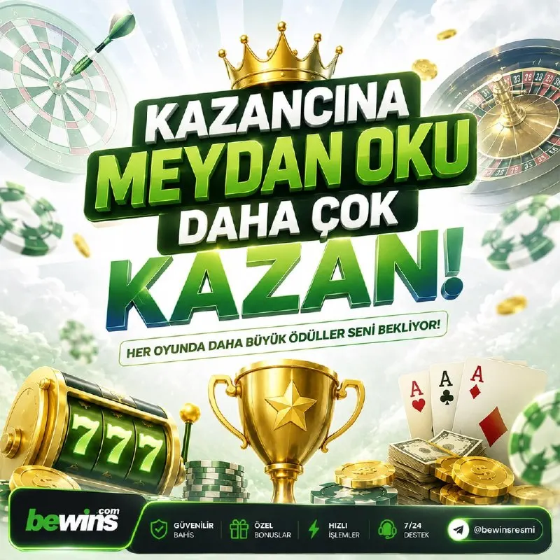 👑 #BeWins'te Kazancına Meydan Oku, Daha Fazla Kazan! 🎰 Her Oyunda Seni Daha Büyük…