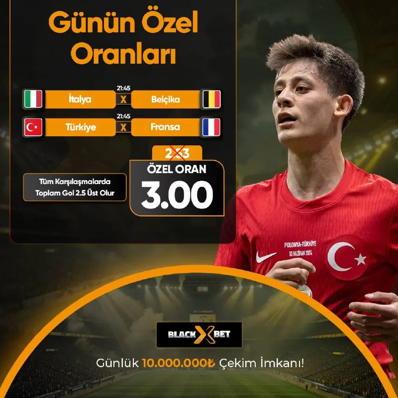 🔠🔠🔠🔠🔠🔠🔠🔠🔠 👑GÜNÜN ÖZEL ORANLARI 🔼3.00 ORAN 📣GÜN İÇERİSİNDE EN AZ 1 ADET 1000₺ VE ÜZERİ…