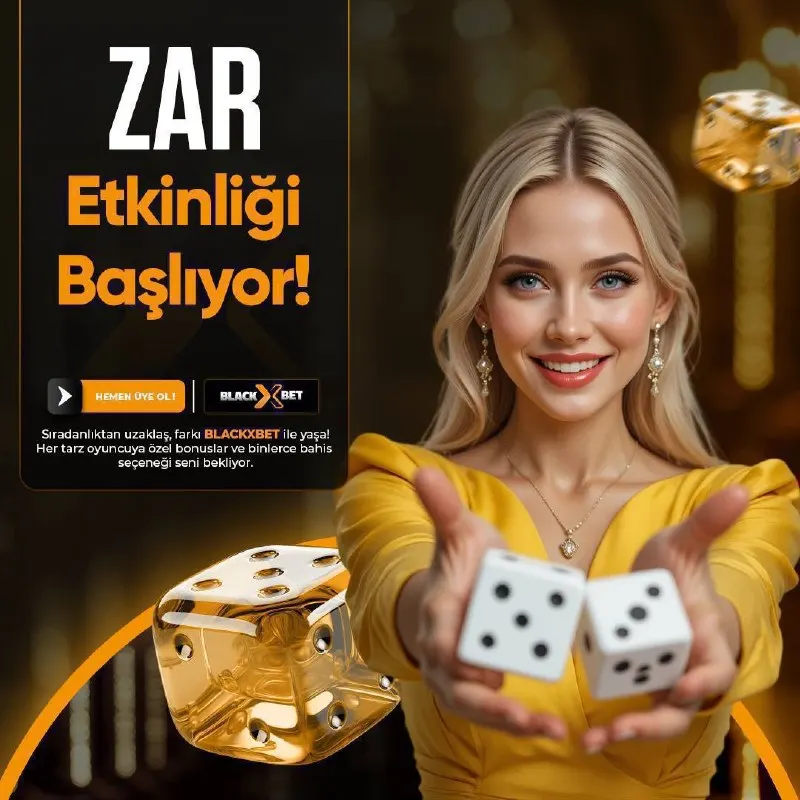 ❔ Hislerine güveniyorsan, sahne senin! “Zar Etkinliği başladı!📣 💰Blackxbet’te 250 TL…