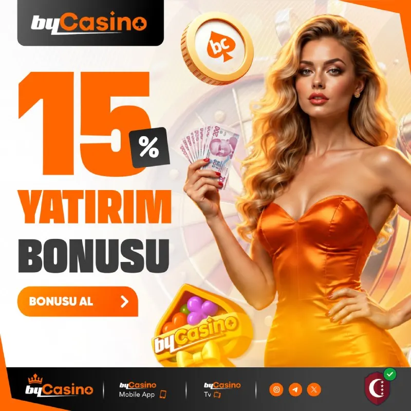 🟠🟠🟠 YATIRIM BONUSU! 👑 Her Yatırımın Bycasino'da %15 Daha Büyüsün! 👍 Bycasino'da Büyük…