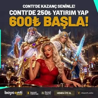 ✨ CONTI’DE KAZANÇ ZAMANI ✨ ⚪️ 250₺ yatır, ✔️350₺ bizden 💵Toplam 600₺ oyun gücüyle sahne…