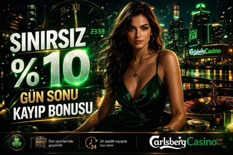 🍀 HİÇBİR YERDE YOK SADECE CARLSBERGCASİNO'DA 🍀 🌃 Gün sonu %10 KAYIP BONUSU ! ⭐️ Gün…