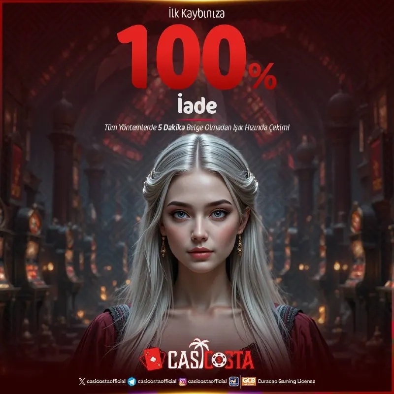 ❎🔢🔢🔢 ⭐️Sizi CASİCOSTA dünyasıyla tanıştırmak isteriz! 📣 İLK KAYBINIZA %100 İADE sizi…