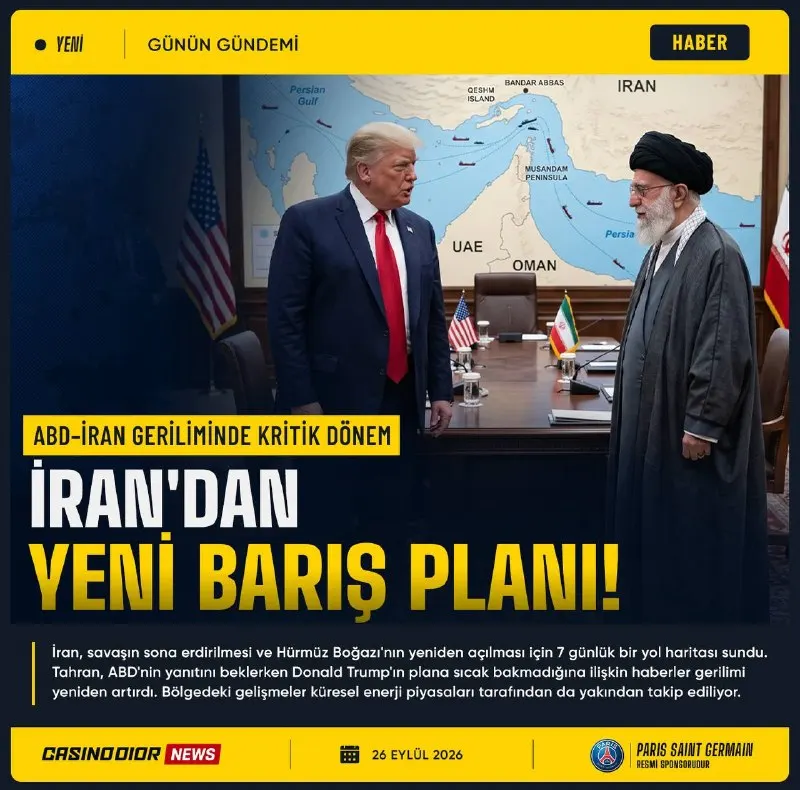♠️ Casinodior | NEWS 🎥 İran’dan savaşın sona erdirilmesi için yeni hamle. Tahran, Katar…
