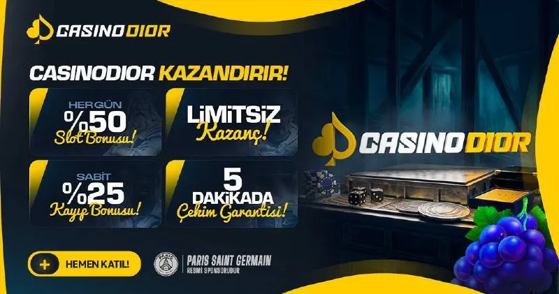 💣 Casinodior | Promosyon Kodu KOD: PAZARKEYFI 🟡150 freespin tur sayısı! 🟡1.000₺ nakit…