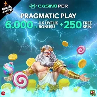 💵 CasinoPer'e üye olanlar oyunlara kazançla başlıyor! 💲 Minimum 100₺ Yatırımlarına %100…