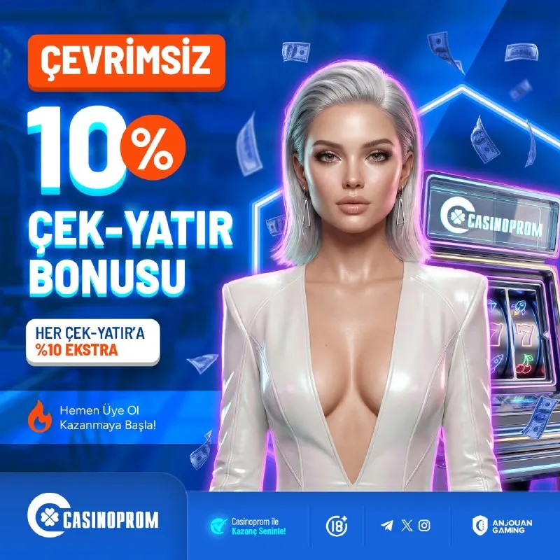 🔵🔵🔵🔵🔵🔵🔵 ⚡ CASİNOPROM ÇEK-YATIR FIRSATI! ⚡ 💲 Her Çek-Yatır’a %10 ÇEVRİMSİZ BONUS ile…