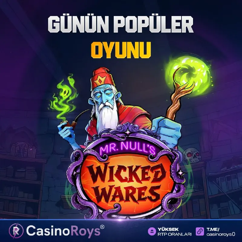 👑 Günün Öne Çıkan Slot Oyunu ile Kazanmaya Hazır Ol! 🍀 Günün Oyunu : MR. NULL'S WICKED…