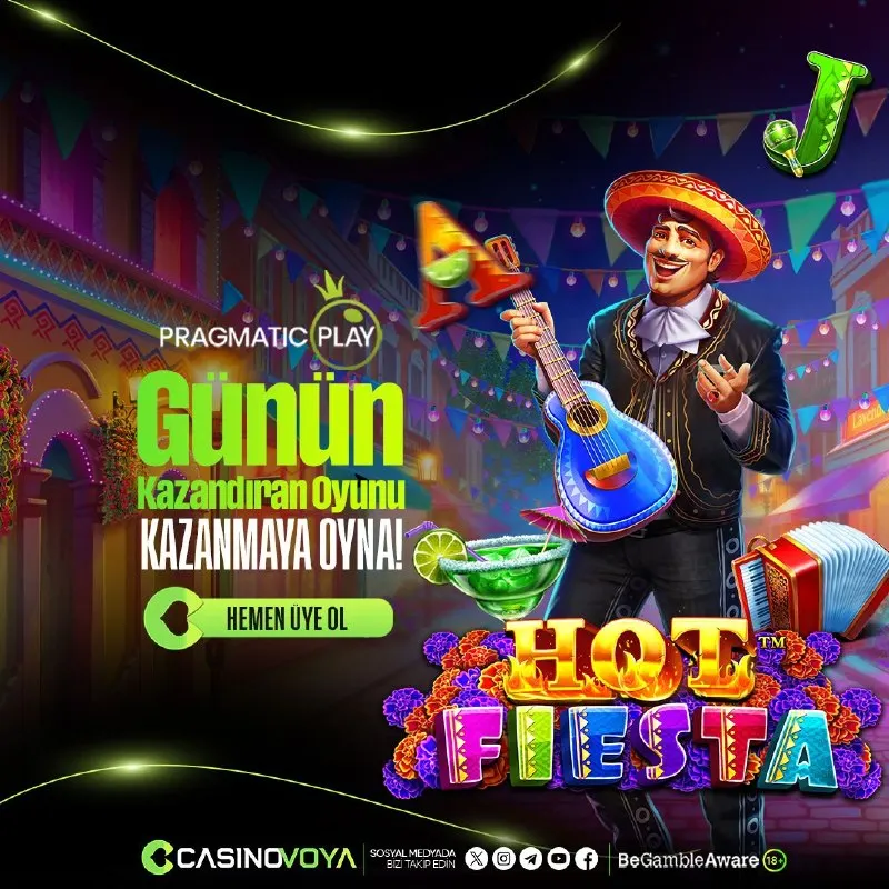 🎉 MEKSİKA DÜĞÜNÜ İLE KAZANÇ FESTİVALİ BAŞLIYOR! Pragmatic Play imzalı rengarenk slot Hot…