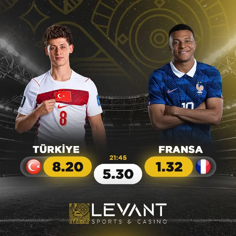 🏆Türkiye - Fransa maçı en yüksek oranlarla CasinoLevant'ta! ❓ Bizim Çocuklar puan…