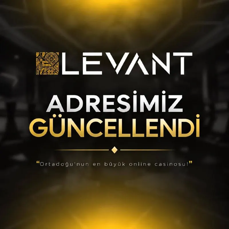 🔄 GİRİŞ ADRESİMİZ GÜNCELLENDİ! ✅SENİDE LEVANTA BEKLİYORUZ. CasinoLevant ile kazanç ve…
