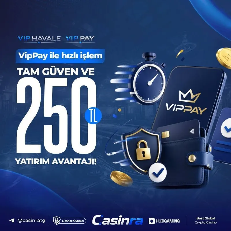 Kazanç sırası sende. 😎 Hızlı işlem ✅ Güvenli yatırım ✅ Minimum 250 TL ✅ VIPPay Havale ile…