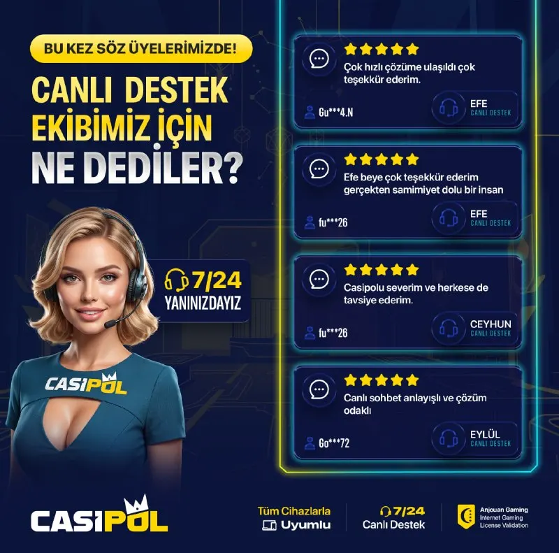 👑👑👑👑👑 👑 Casipol Canlı Destek Yorumları 👑 Biz anlatsak reklam olur. Siz anlatınca Casipol…