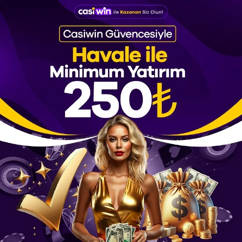 💰 Havale'de Sınırlar Kalktı 💰 🔥Casiwin Güvencesi ile Minimum Yatırım Tutarı Sadece 250₺ 🎰…