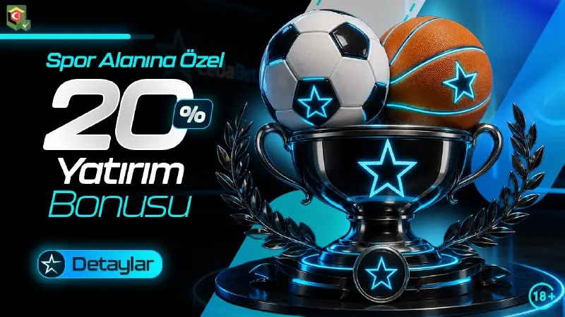 ⚽️ %20 Spor Yatırım Bonusu – 25.000 ₺'ye Kadar! ⚽️ Spor bahislerinizde kazancınızı…
