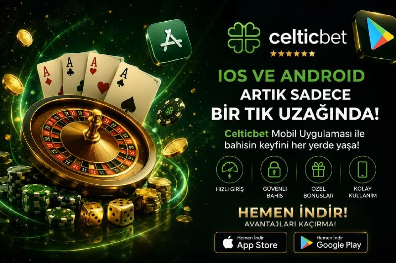 📱🍏 CELTİCBET İLE KAZANÇ HER ZAMAN YANINDA! 🍀 🚀 iOS ve Android uygulamamızı hemen indir…