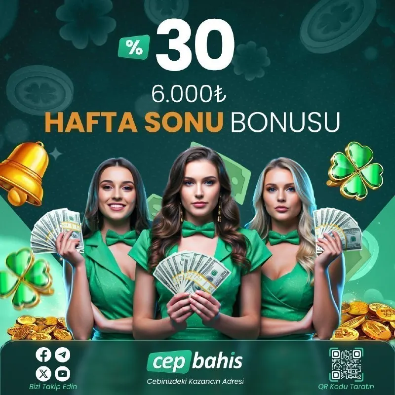💰 Hafta Sonu Kazancını Katla! 💰 🎯 %30’a varan 6.000 TL Bonus CepBahis’te! Hafta sonu…
