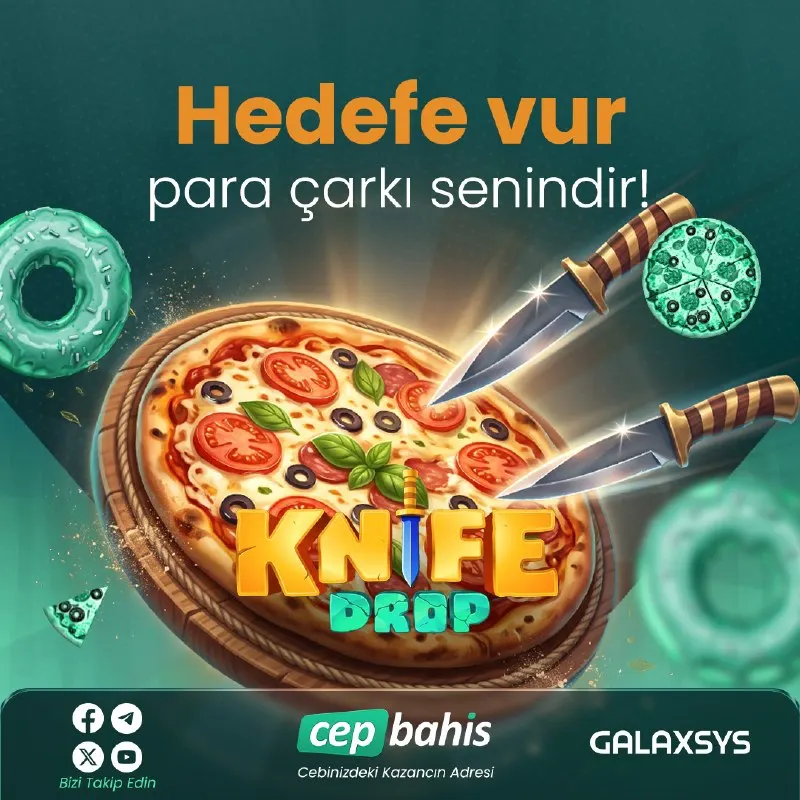 🔪 Knife Drop ile heyecan dorukta! 🎯 💰 Hedefe vur, para çarkı senindir! 🚀 Şimdi…