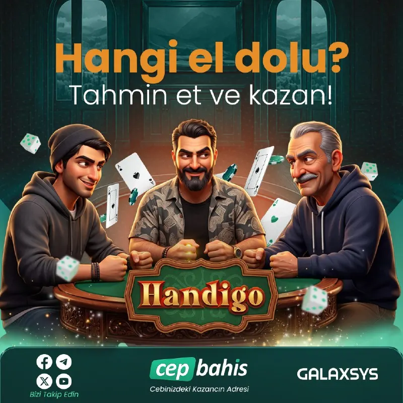 🎯 Doğru eli tahmin et, büyük ödülü kazan! 💰 🔥 Şansını Handigo’da dene! 🔗 Oyuna Başla ✅…