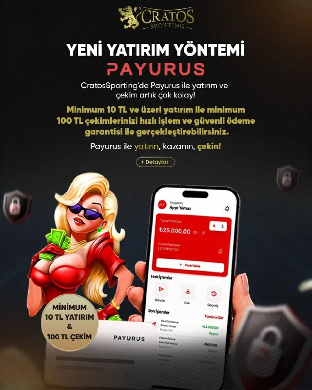 ⚡ YENİ ÖDEME YÖNTEMİ AKTİF! ⚡ Cratos Sporting’de Payurus dönemi başladı! 🚀 💳 Hızlı…