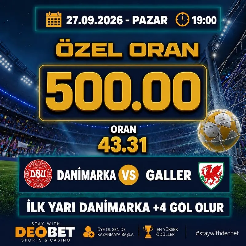 ⭐️⭐️⭐️⭐️⭐️⭐️⭐️⭐️⭐️⭐️ 🇩🇰 DANİMARKA 🆚 GALLER 🏴󠁧󠁢󠁷󠁬󠁳󠁿 ⚽️ İLK YARI DANİMARKA +4 GOL OLUR ⚽️ 🔥…
