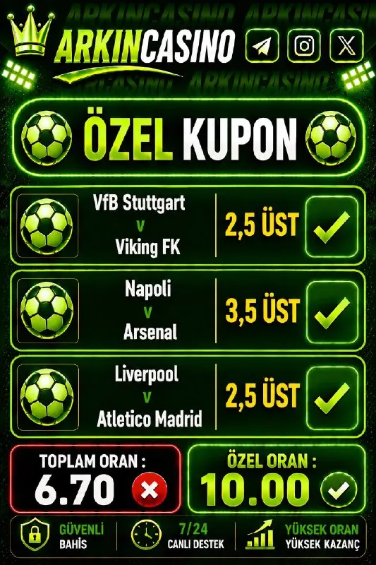📌 İlk yatırımına %100 Casino Hoşgeldin Bonusu 📌 Cuma-Cumartesi-Pazar günlerine özel %50…