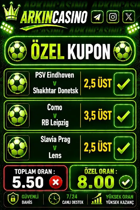 📌 İlk yatırımına %100 Casino Hoşgeldin Bonusu 📌 Cuma-Cumartesi-Pazar günlerine özel %50…