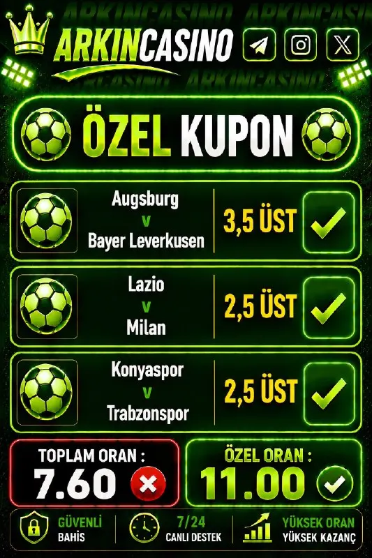 📌 İlk yatırımına %100 Casino Hoşgeldin Bonusu 📌 Cuma-Cumartesi-Pazar günlerine özel %50…