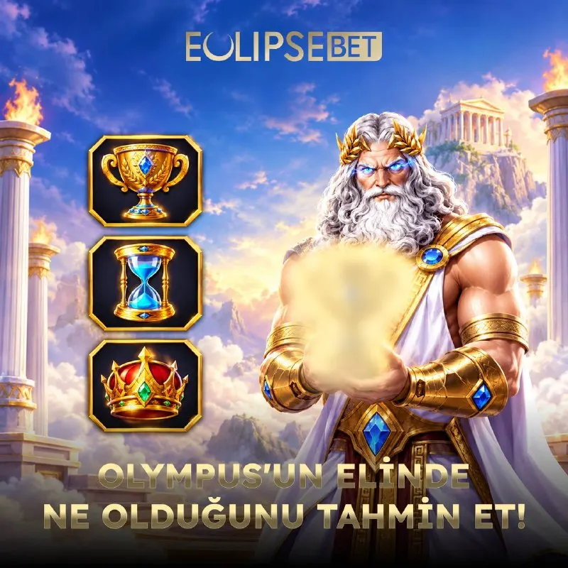 😳😍OLYMPUS ELİNDE NE TUTUYOR? Bu tanıdık sembollerden biri ellerinde gizli. 🏆 Kupa ⏳ Kum…