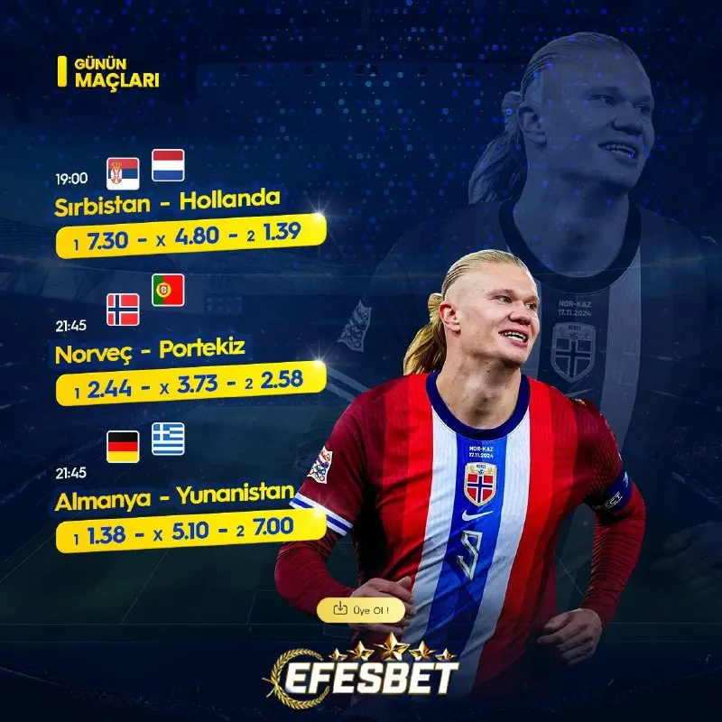 🤩🤩🤩🤩🤩 🤩🤩🤩🤩🤩🤩🤩 ⚽️ #Efesbet'te en yüksek oranlar ile spor bahsi heyecanına ortak ol! 🔵…