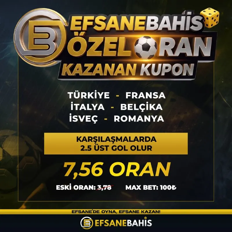 🔥 KATLA KAZAN ÖZEL ORAN! 🔥 ⁉️ Karşılaşmalarda 2.5 gol üst olur seçeneğiyle hazırlanmış…