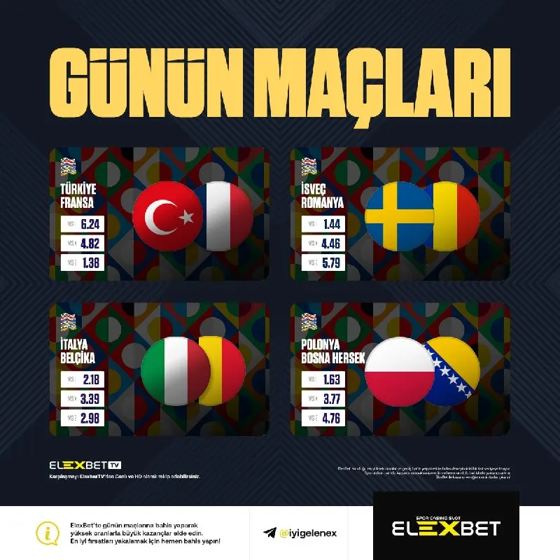 💰 ULUSLAR LİGİ'NDE GÜNÜN BÜLTENİ! 🔥 Türkiye, Fransa, İtalya, Belçika ve çok daha fazlası…