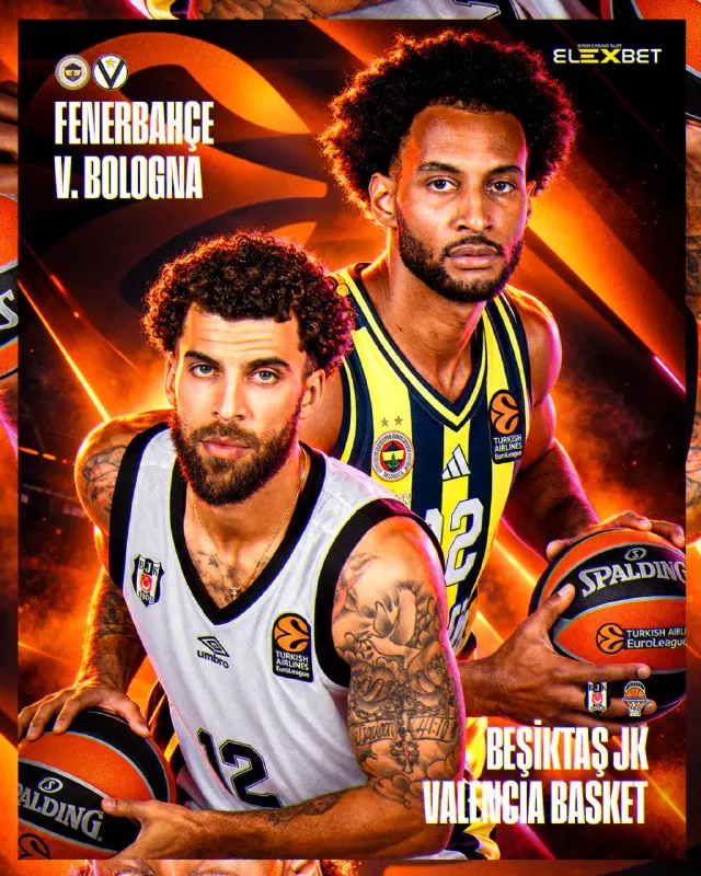 🏀 TEMSİLCİLERİMİZİN ZORLU SINAVI BAŞLIYOR! 🏀 Fenerbahçe ve Beşiktaş, bu akşam Eurolig…