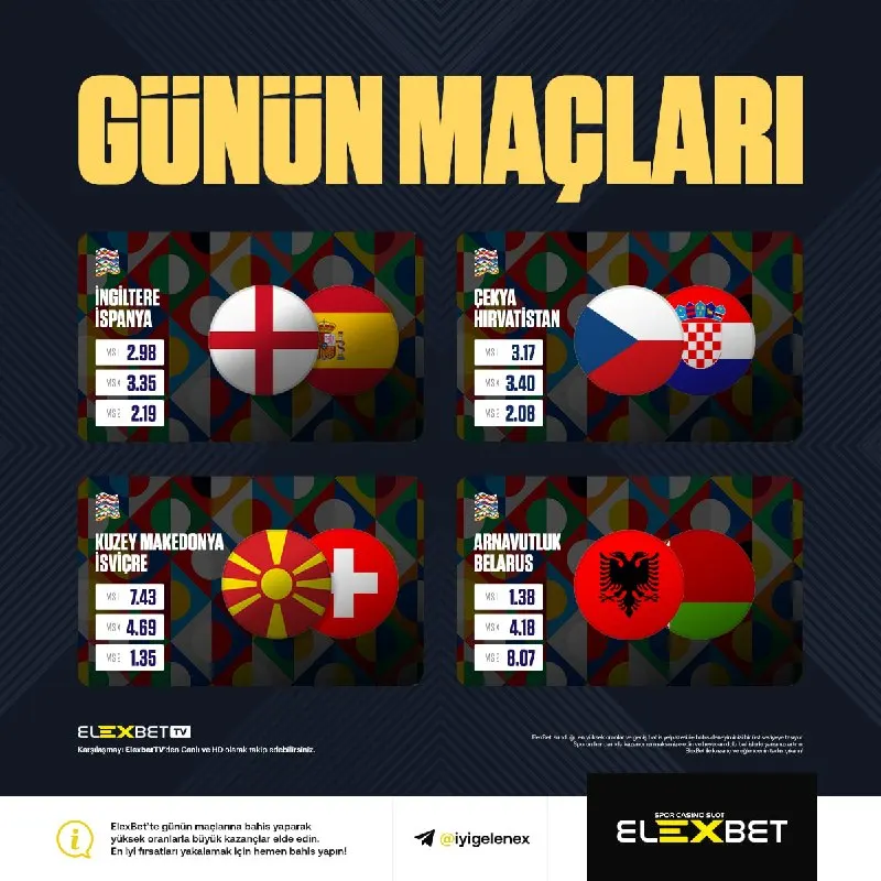 🎯 CUMARTESİ BÜLTENİ HAZIR! 🔥 İngiltere, İspanya, Çekya, İsviçre ve çok daha fazlası sizi…